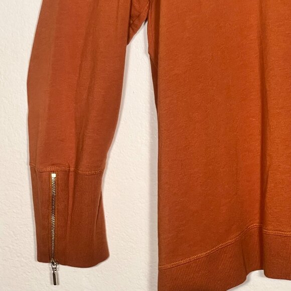 Chicos Zenergy Rust Orange Pullover Sweater Women's 4 (XXL-20/22) Cotton/Modal - Picture 8 of 16